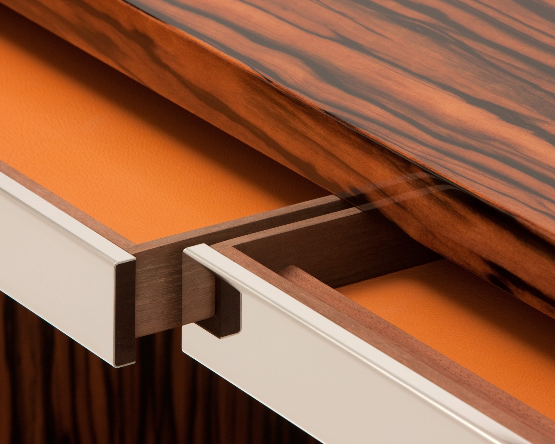 macassar ebony desk detail 1